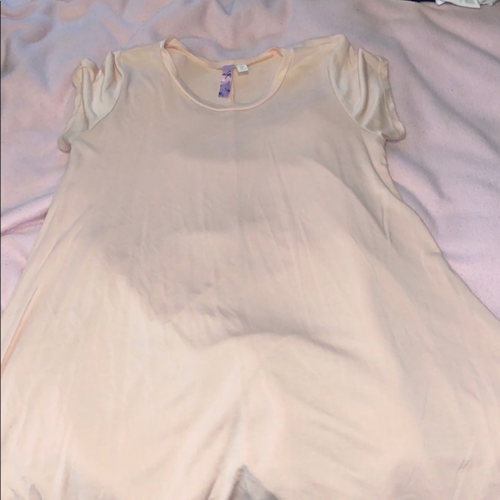 Flowy short sleeve skater dress